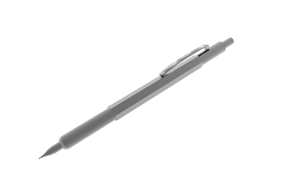 Push-button clutch pencil