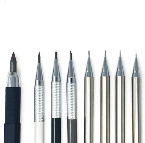 Various size mechanical pencils