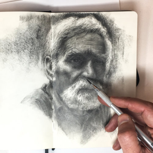 photo realistic drawing using 2mm sketching mechanical pencils